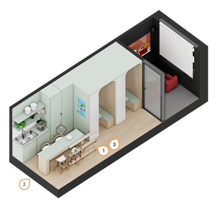 2층 봄멍방 평면 2